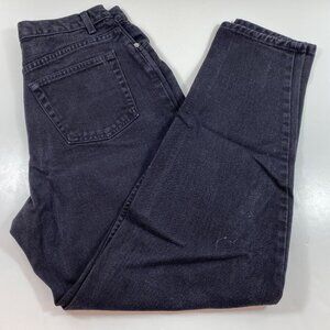 Vintage 90s GAP Womens Reverse Fit Black Denim Jeans Pant Casual Size 12 Regular